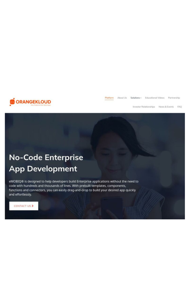 OrangeKloud – No-Code Enterprise App Development
